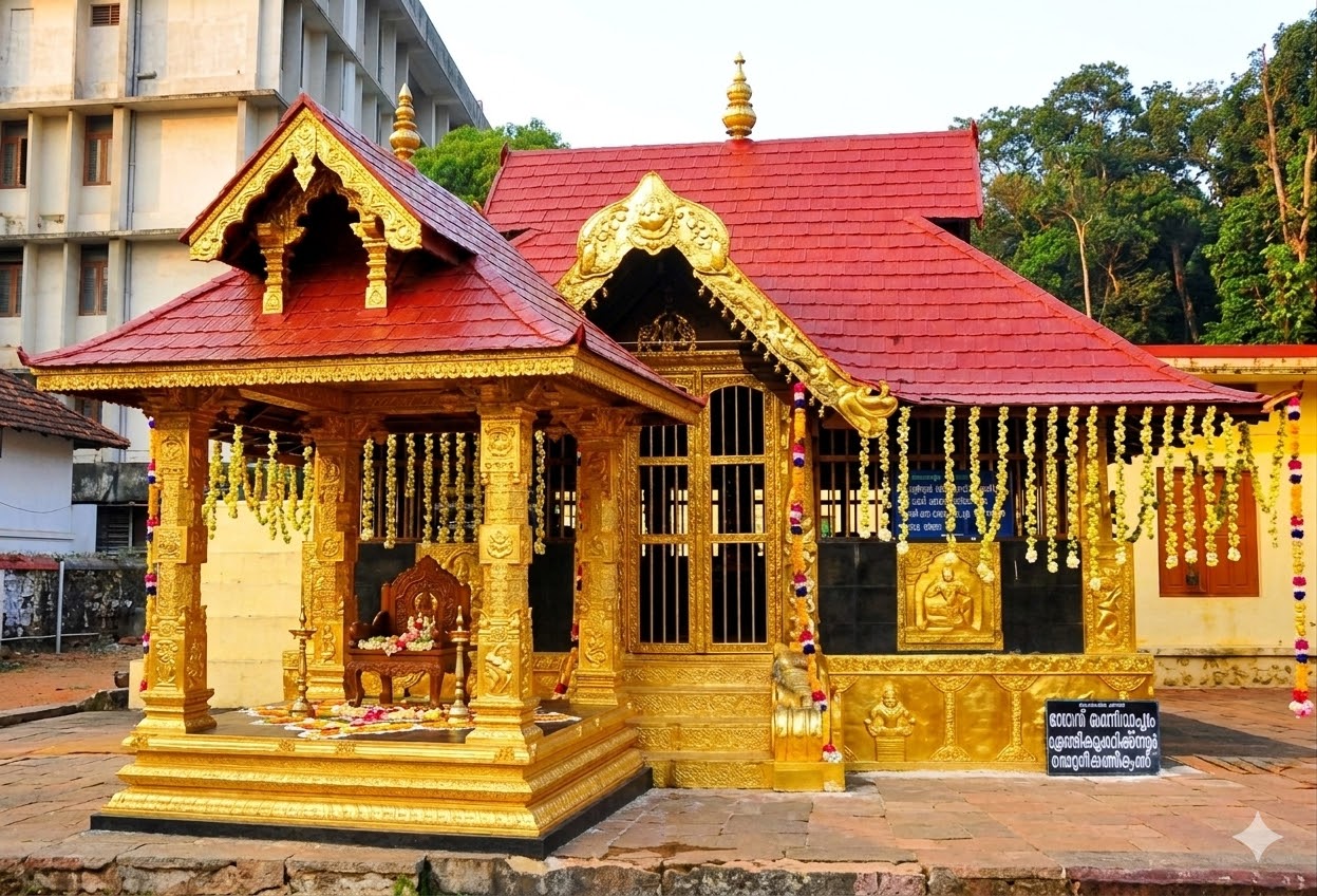 Manimandapam meditation seat beside Malikappuram